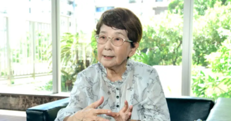 94歳又吉正子さん、戦争体験を語り継ぐ 沖縄戦の悲惨さを次世代へ