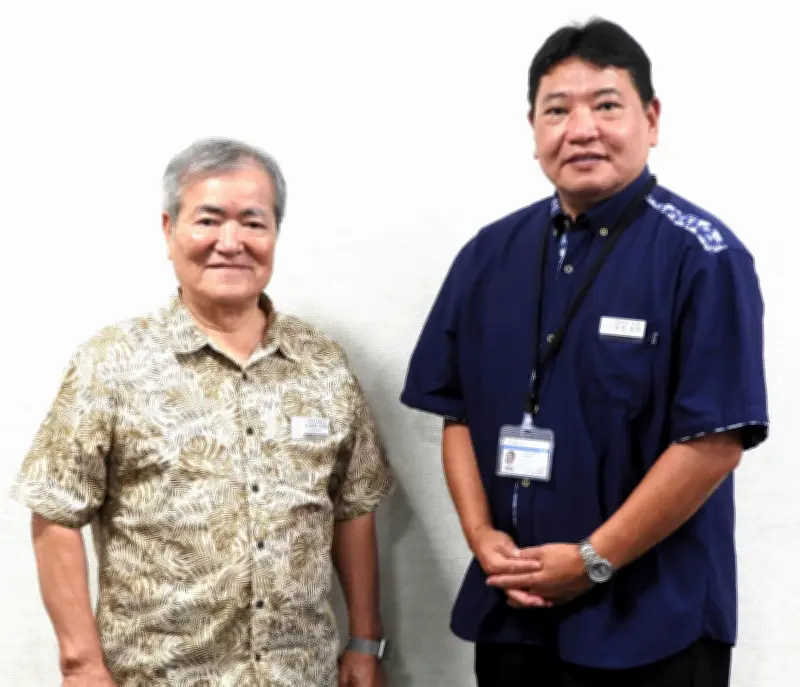 7代目が就任後初の会見　名桜大学の末松文信理事長と嘉納英明学長、本年度の経営方針と運営方針を説明 「地域に光をともす大学」に 学生ニーズに対応