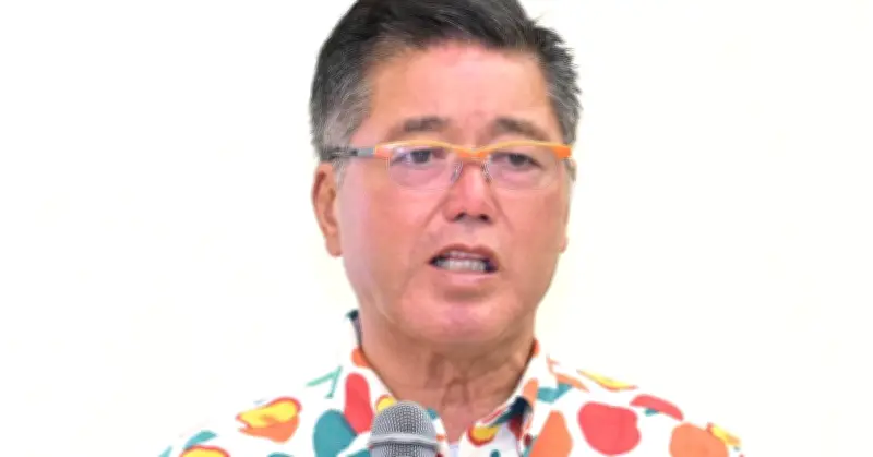 下地幹郎氏「辺野古を国際空港に」知事選で政策発表