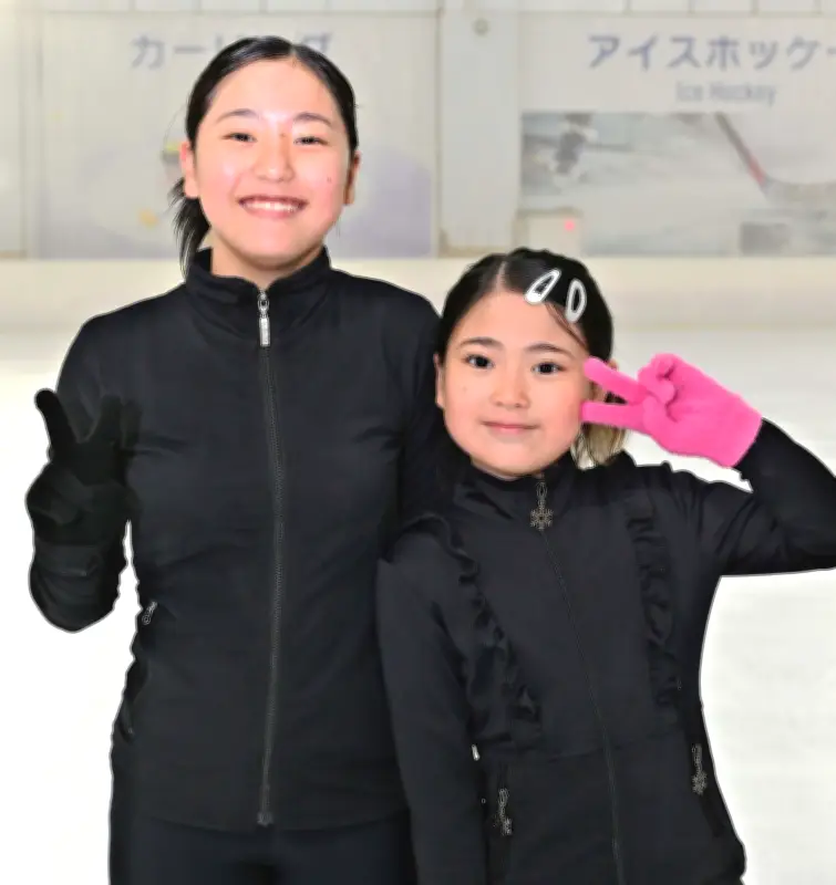 姉妹でフィギュアスケートに夢中 中村一香さんと一織さん