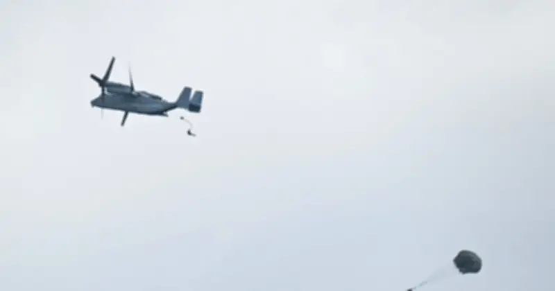 米軍、辺野古沖でパラシュート降下訓練 17年ぶり実施か 県は事前通達受ける