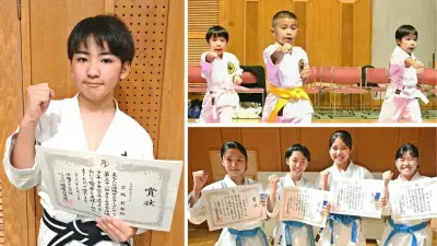 「居眠り病」と闘い黒帯取得、きょうだいの絆で金メダル 全沖縄少年少女空手道大会
