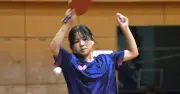 名嘉真桜が女子個人制す 県中学総体卓球