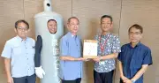 沖縄協同ガス、そうめん1200食をおきなわこども未来ランチサポートに寄贈4年連続玉城社長「支援継続」