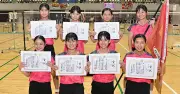 琉球JCB、バドミントン男女V 県中学総体で初の同時優勝