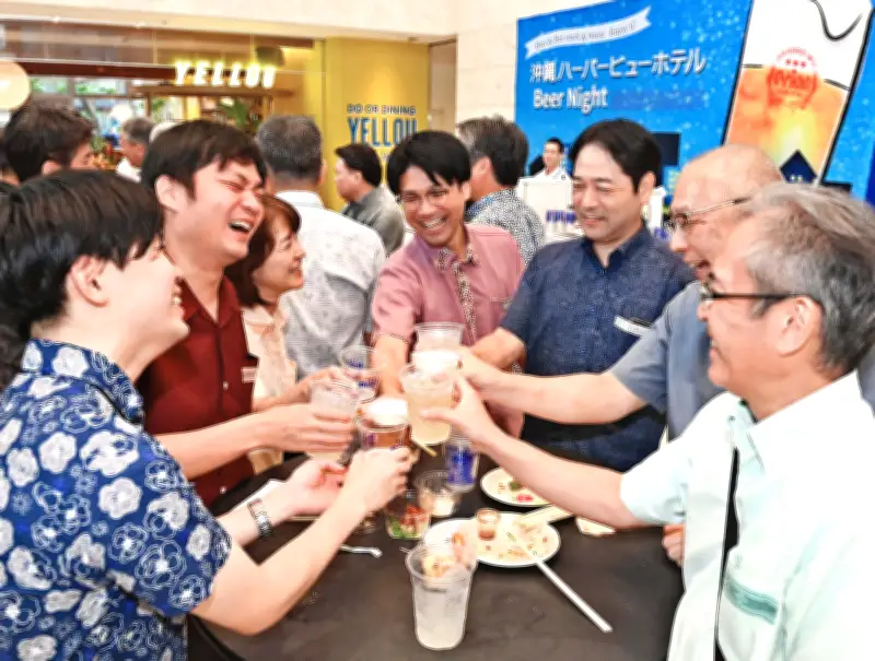 ビールとジャズに酔う タイムスビルで「ビアナイト」14日まで