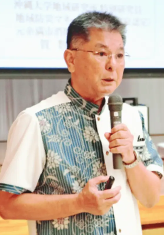 元糸満消防長が防災講演 宜野座区で「東日本大震災から学ぶ命を守る教訓」