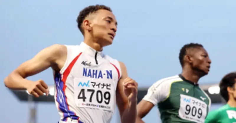 那覇西の平仲航アシュリー、推進力なく陸上男子100メートル予選落ち　全国高校総体・近畿総体2026大会