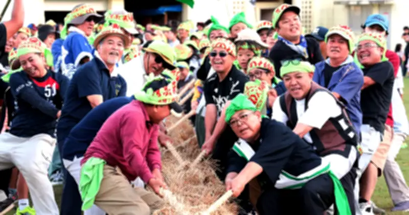20年ぶり「伊芸のスナヒチ」復活　約500人が集い伝統行事を祝う　沖縄・金武町