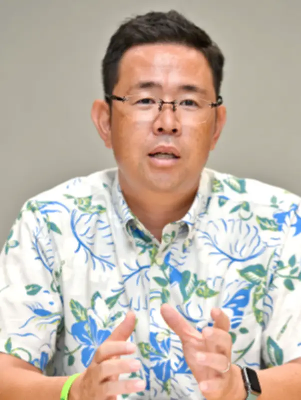 古謝玄太氏、知事選出馬表明「実行力で未来に希望を」