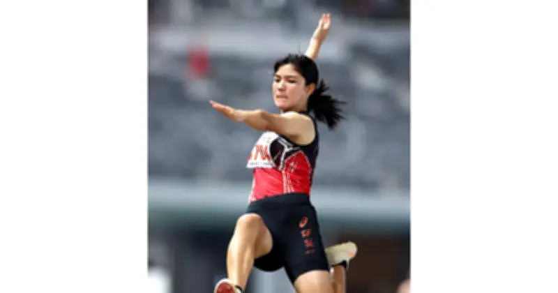 全国高校総体（近畿総体）陸上女子走り幅跳び 那覇国際・松川そら選手が5メートル92をマークし5位 自己新記録