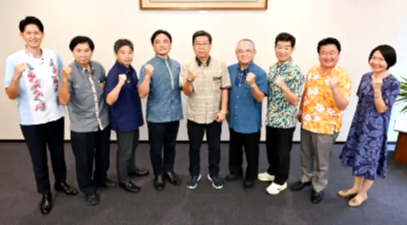 知事選前に9政党代表が座談会 県政継続か刷新か、経済や基地巡り論戦