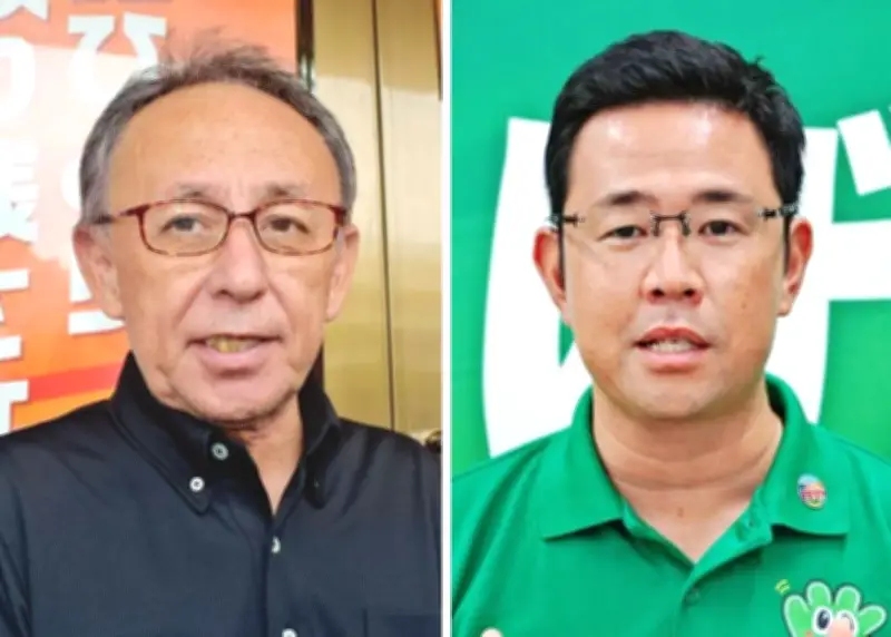 沖縄県知事選、27日告示 玉城氏が実績、古謝氏は刷新訴え