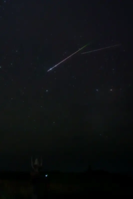 ペルセウス座流星群、辺戸岬で満天の星空を駆ける 観光客ら歓声