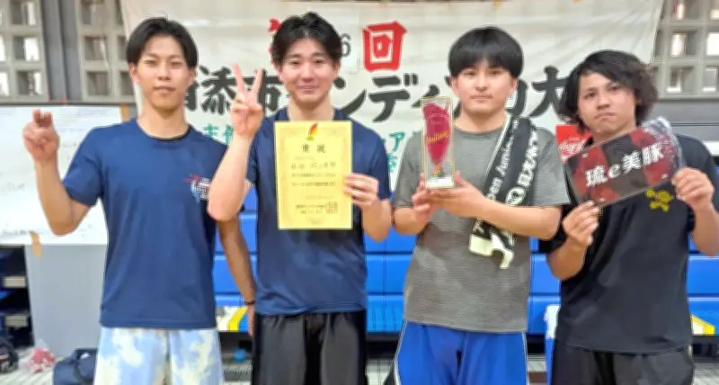 インディアカ浦添市大会 一般男子は琉e美豚が優勝