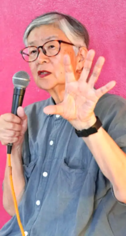 被爆2世の青木容子さん、北中城村で父と兄の被爆体験を初めて語る