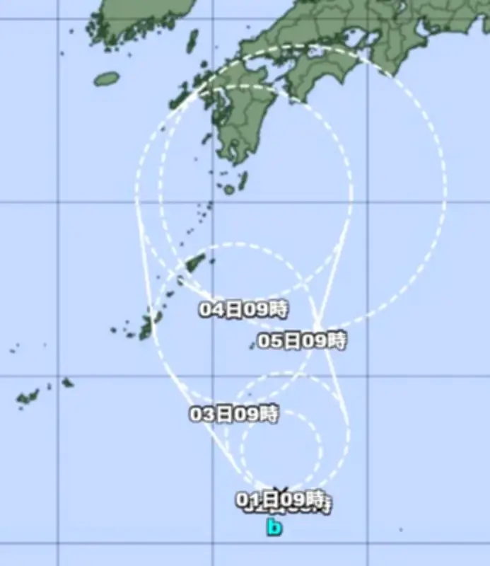 熱帯低気圧、24時間以内に台風へ　9月2～3日ごろ沖縄接近か