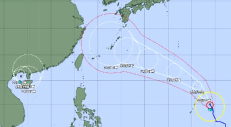 台風18号、25～26日に沖縄直撃か 大東島は25日暴風警報の見込み