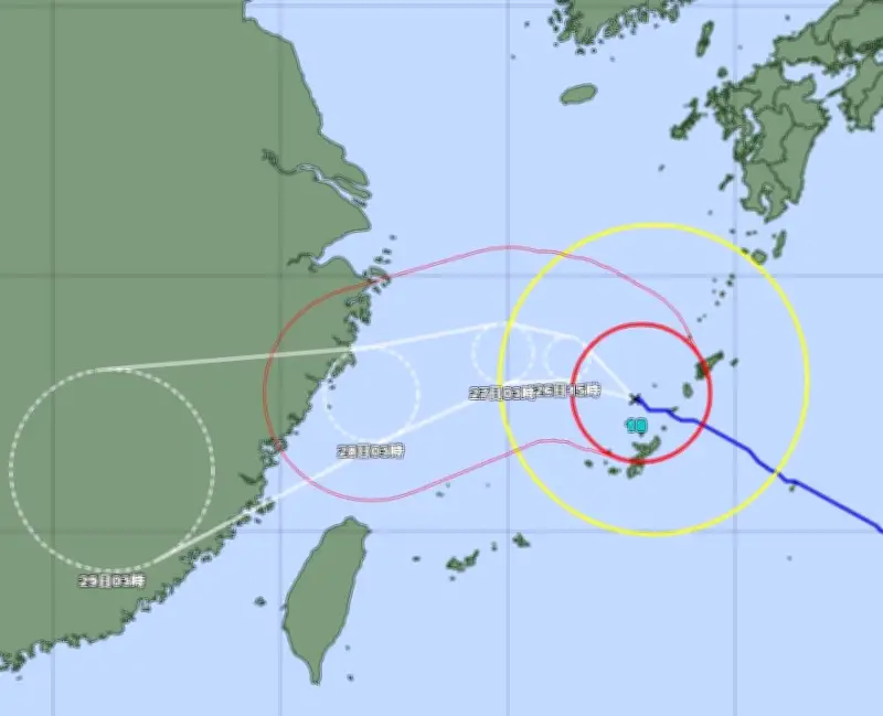 台風18号で沖縄本島中南部の暴風警報解除 北部中心に3440戸停電