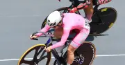 全国高校総体自転車女子スプリント前島（向陽）仕掛けるも惜敗、男子ケイリン喜如嘉（北中城）準々決勝敗退