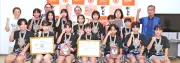 本部小女子ミニバスケ、県大会で3位入賞 町長が激励「次は優勝目指して」