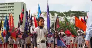南部少年野球が開幕 4チーム1600人「全力」 沖縄セルラースタジアム那覇で