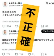 玉城氏選対「県民党対自民党」発信は不正確 古謝氏も6党推薦