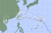 台風18号、沖縄直撃へ 新たな熱帯低気圧も発生し台風4個同時存在へ