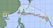 台風20号が発生しトリプル台風に　宮古島近海の熱帯低気圧が変化