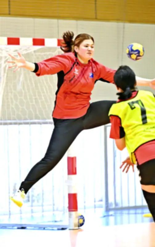 ハンドボール女子日本代表、名古屋アジア大会へ都内で合宿公開 県出身の金城ありさ選手が連覇に意欲