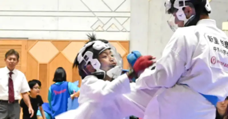 県少年少女空手・組手 川上（与那原東）2年ぶりV 吉田（中川）初優勝 上位4人は九州大会へ