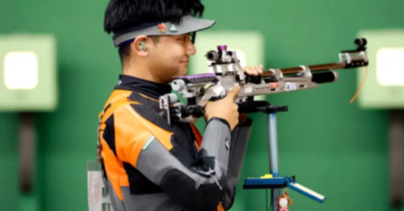 興南高・東潤がエアライフル少年男子で3位 青森国スポ会期前競技