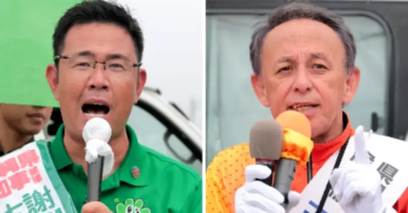 沖縄知事選、古謝氏が組織票で手堅く支持固める 情勢調査