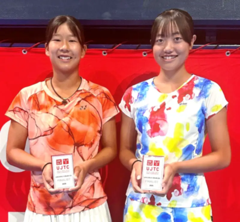 阪口・大越組が全国準V テニス全日本ジュニア16歳以下女子ダブルス