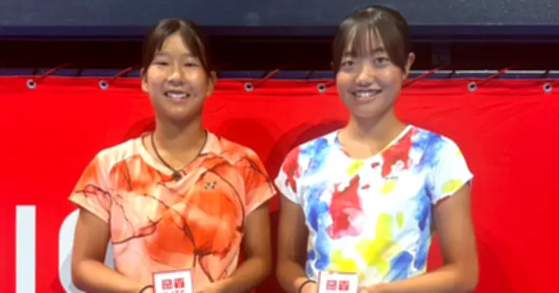 阪口（沖尚高）女子ダブルス準V　3年連続表彰台　全日本Jr.テニス