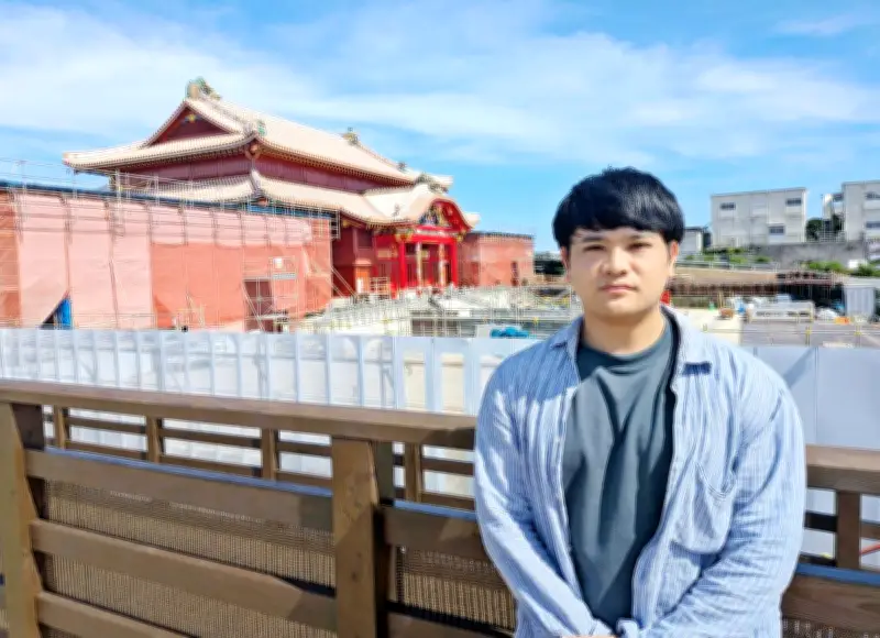 「首里城と私」新里渉さん、再建進む姿に実感　火災防止の対策必要性を訴え