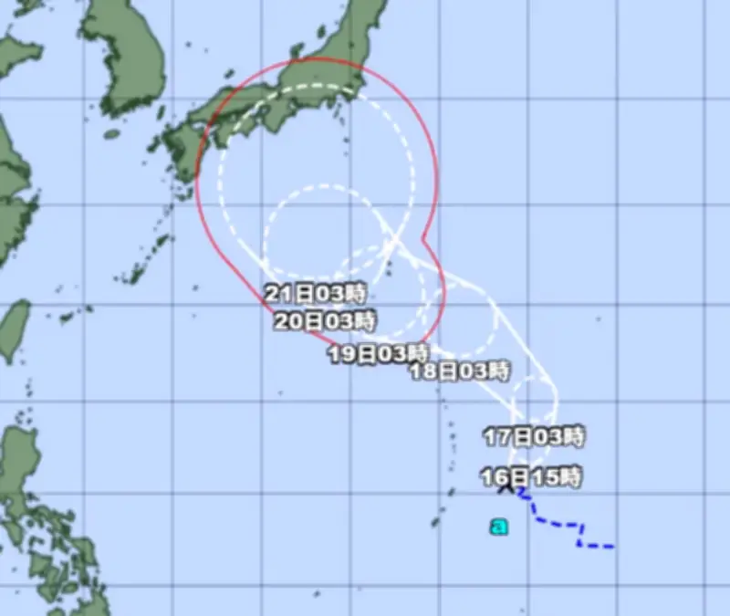 熱帯低気圧、20日にも大東接近へ　本島も影響恐れ【16日朝】