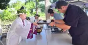 粟国島最大の神事ヤガンウユミ、島の繁栄と村民の健康を祈願