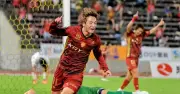 FC琉球、北九州に3-0で快勝 勝ち点7に伸ばす 台風で延期の第1節