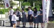 「少しでも熊本の力に」高校生ら那覇で街頭募金 日赤沖縄県支部