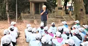 古賀市少年の船が国頭村安田で平和学習 神山さんの戦争体験に49人聞き入る
