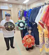 名護市田井等区、豊年祭前に旧暦七夕で衣装虫干し