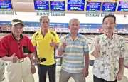 北部地区老ク連ボウリング大会 22チーム88人が熱戦 今帰仁村Aが優勝
