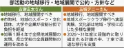 知事選候補者へのアンケートで部活動地域移行の公約・方針に差 古謝氏は外部委託、玉城氏はクラブ移行で実証実験