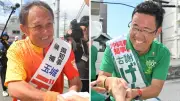 沖縄県知事選、終盤の三日攻防　古謝・玉城両氏があと一票訴え
