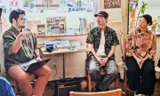 「骨を掘る男」公開読書会 沖縄戦の向き合い方探る 八重瀬町で開催