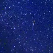 石垣島で珍しい流星痕を確認 天文台元所長の宮地さんが撮影