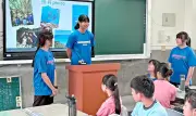 宮古島・下地中の生徒9人が台湾で国際交流、台中の中学を訪問