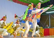南城市知念知名で伝統行事「ヌーバレー」 五穀豊穣願い25演目